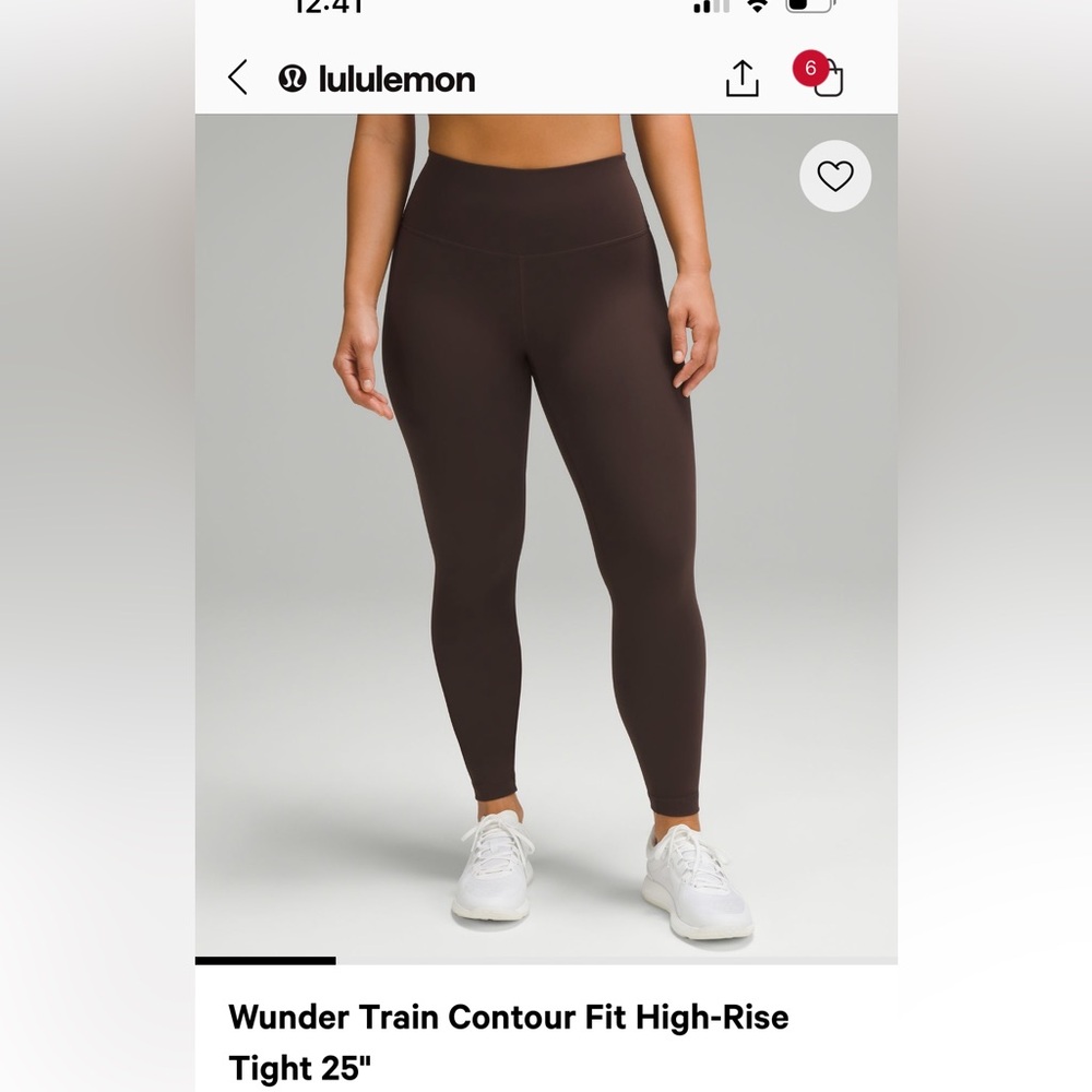Lululemon Wunder Train Contour Fit High-Rise Tight 25"